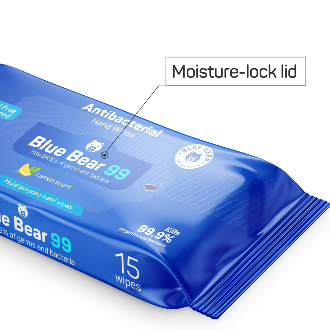 Antibacterial Wipes - 15 Count Packs